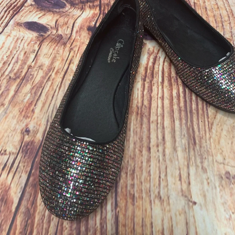 Cupcake Coutour Multi Sparkle Ballerina Shoe flat Never worn. Size 5 Med…